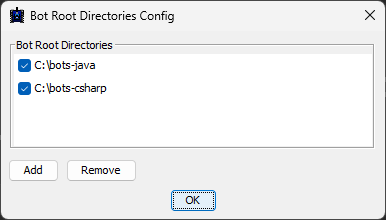 Bot Root Directories Config