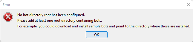 No bot directory root